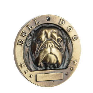 Tags de cachorro personalizadas Pure Copper Pet Dog Identity Identity Brand Dog Tag Bulldog Labrador Teddy